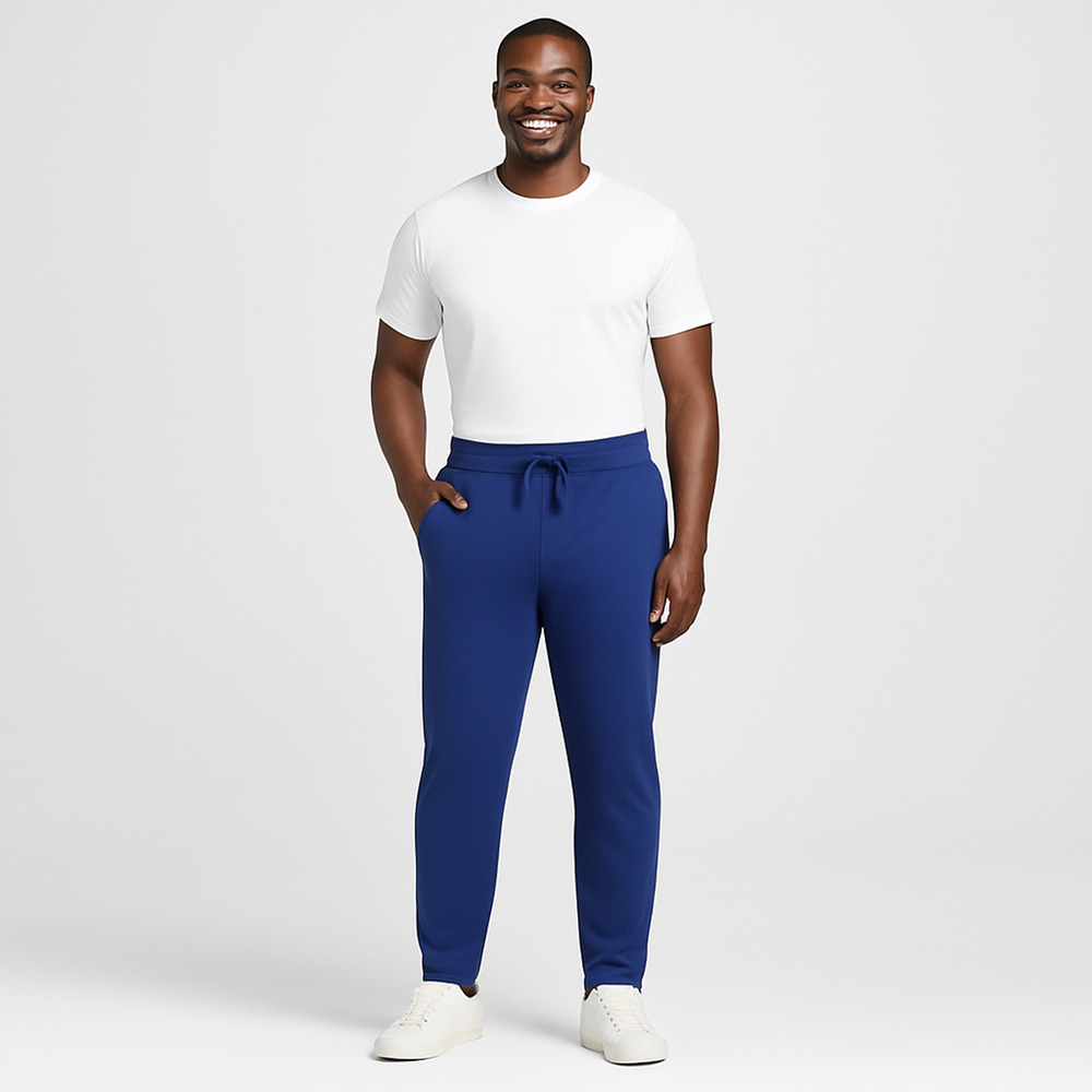 NWT 32 Degrees Men’s Tech Fleece Joggers –‎ Size S – Navy with Zip Pockets X1